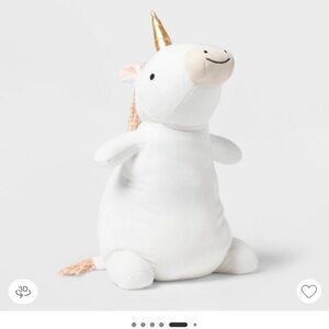 Unicorn Weighted Plush Kids' Throw Pillow